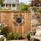 Glitzhome® 20" Traditional Clematis Pattern Iron Scroll Outdoor Wall Decor